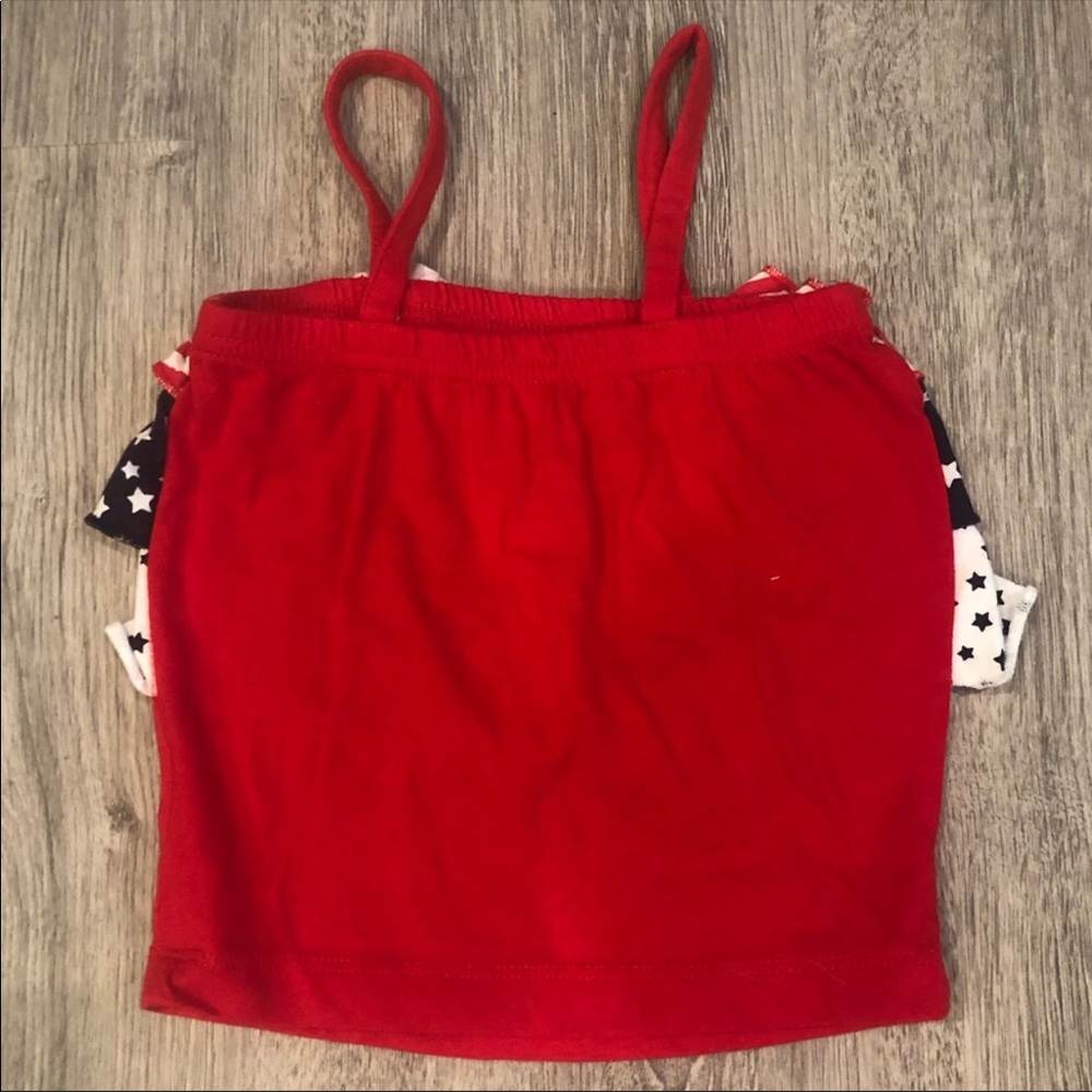 Patriotic Ruffle Bow Tank Top - Picture 3 of 5